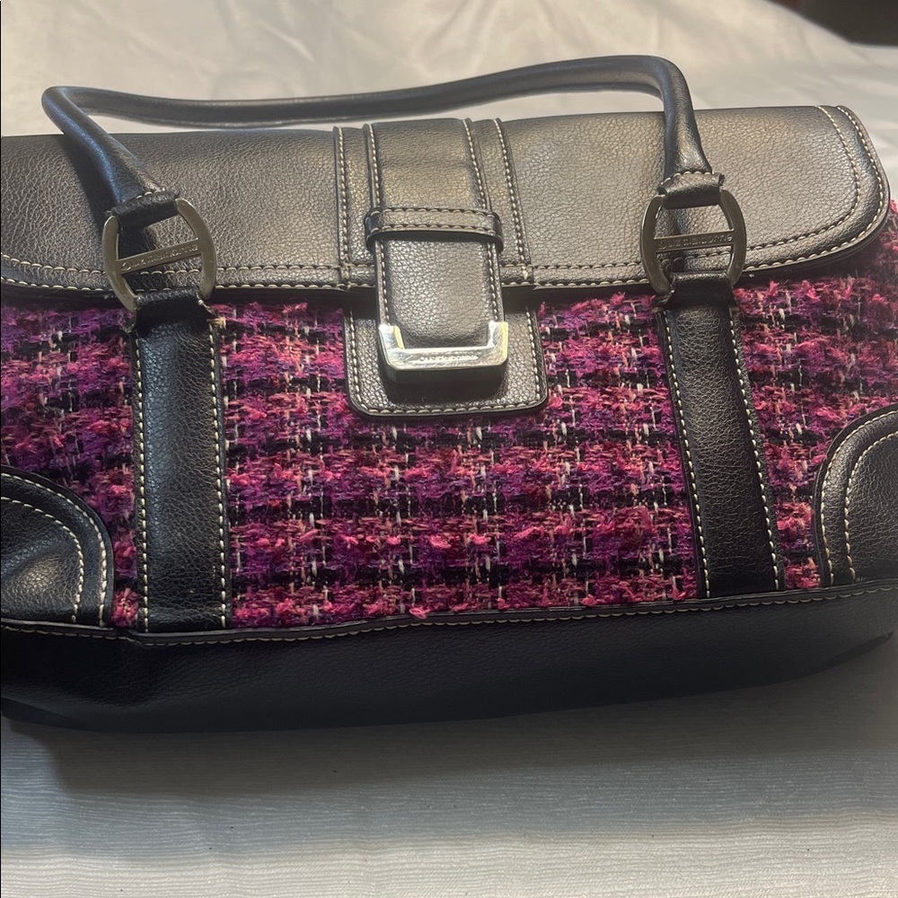 Liz Claiborne Black and Pink Satchel